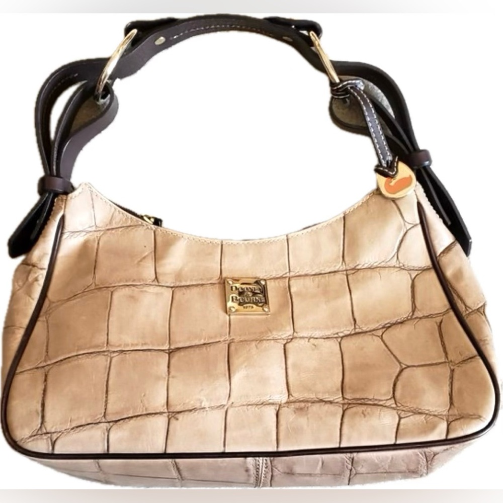 Dooney & Bourke Croc Embossed Leather Hobo bag - NWOT - Picture 3 of 16